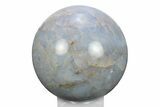 Polished Blue Quartz Sphere - Madagascar #245463-1